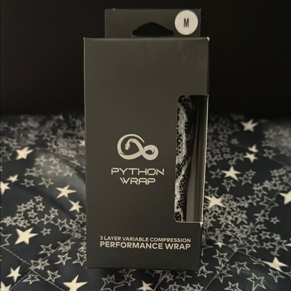 💙Python Wrap Medium Compression Wrap in Black and White
